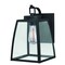 Vaxcel Granville 1 Light Bronze Geometric Outdoor Wall Lantern Clear Glass T0209 - alternate 1